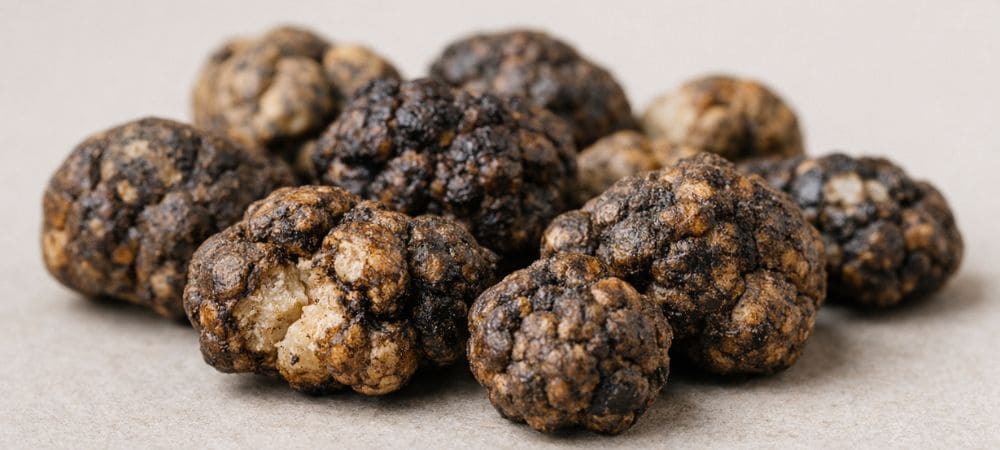 Strongest magic truffles in real size to compare their appearance and density